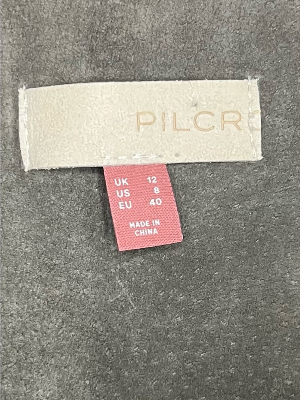 Pilcro Anthropologie Olive Green 100% Suede Leather Sleeveless Mini Dress Size 8 - Picture 7 of 13